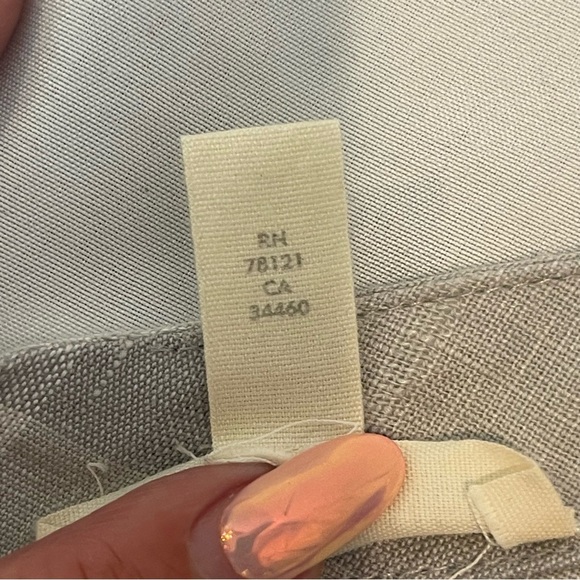 Eileen Fisher Shift Dress Size Large Gray Plaid Chambray Airy Organic Linen - Picture 11 of 13